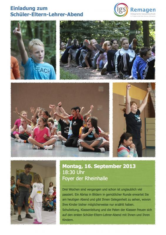 Einladung zum Schüler-Eltern-Lehrer-Abend